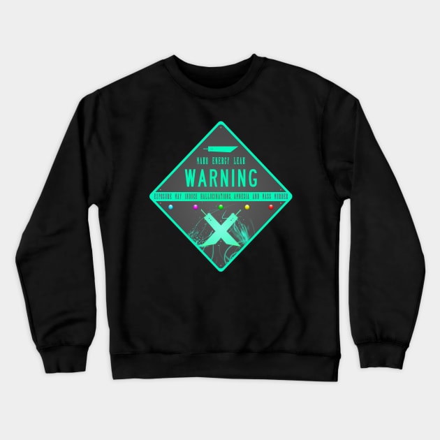 Warning: Mako Poisoning Crewneck Sweatshirt by Jarrodjvandenberg